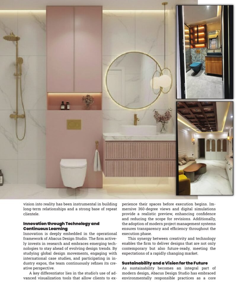 HOMES magazine feature on Abacus Design Studio, page 3