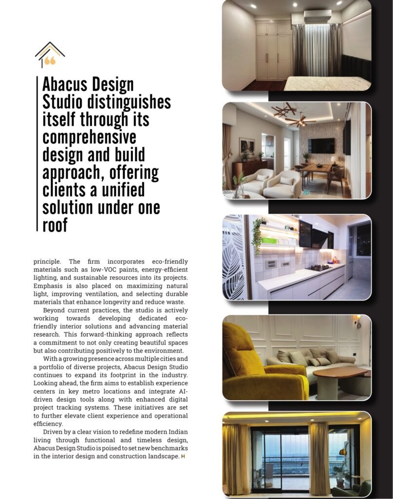 HOMES magazine feature on Abacus Design Studio, page 4